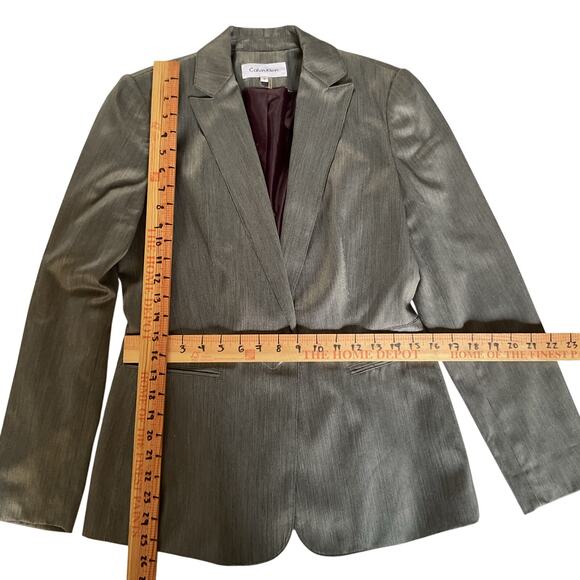 Calvin Klein Gray One-Button Blazer Women’s Size 4 NWT - Picture 6 of 8